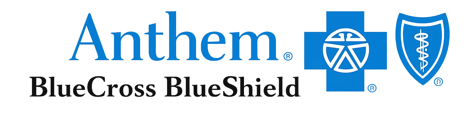 Anthem Blue Cross Blue Shield logo — insurance accepted at HearthWell Recovery